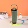 Nueva taza aislada portátil de acero inoxidable 304, vaso mezclador de doble capa al vacío de gran capacidad, conveniente para uso en exteriores y en el coche