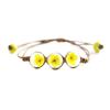 Pulsera de Gema de Tiempo con Espécimen de Planta Fresco y Simple - Tres Vidas, Tres Mundos, Diez Mil Millas de Flores de Durazno Joyería de Flores Secas al por Mayor