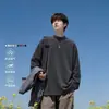 Transfronterizo Temperatura Constante Cálido Invierno Engrosado Capa Base Camiseta de Manga Larga para Hombre Top Color Sólido