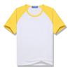 Playera de modal de color sólido raglán de manga corta y cuello redondo, absorbe la humedad, cómoda, sin capucha, ropa infantil linda de punto