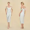 Amazon Comercio Exterior Pijama de Mujer Otoño Europeo Americano Sexy Vestido Lencero Espalda Descubierta Abertura Camisola Camisón Mujer