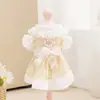 26 Estilos Nuevos de Vestidos Delgados de Gato Estilo Palacio Ins para Primavera y Verano para Perros Pequeños y Medianos, Teddy, Bichón Ropa para Perros Mascotas