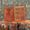 Pingente de Jujuba Raio Pingente de Lagerstroemia indica Pingente Token Colar Pingente de Mão para Homens e Mulheres