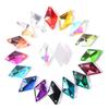 Accesorios con Forma de Rombo Cosidos a Mano, Diamantes de Cristal Superbrillantes Cosidos a Mano, Materiales de Galvanoplastia DIY, Accesorios Planos para Ropa, Joyería
