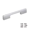 Tirador de aleación de aluminio espacial de color natural para muebles, cajones, armarios, puertas, herrajes para puertas de gabinetes, tirador de estilo americano subnegro oxidado