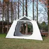 Procesamiento y Personalización de Tienda de Techo Portátil Multiusuario Doble Capa a Prueba de Lluvia y Sol Estilo Camping al Aire Libre Estilo Camping de Otoño Tienda Ogawa