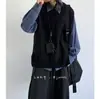 Chaleco de Punto Retro para Hombre con Botones y Aberturas Sin Mangas Otoño e Invierno Prendas de Punto Comercio Exterior Mayorista Transfronterizo