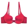 Sutiã Adesivo Costas Nuas Profundo V Sexy Taça Manga Sem Costura Push-Up Formato U Costas Bonitas Lingerie Sutiã para Vestido de Casamento Sutiã de Amarrar no Pescoço