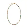 Collar cilíndrico bohemio de nácar, cuentas de arroz, perlas y cristal, una cadena para la clavícula delicada y discreta con un toque de lujo, joyería de alta gama al por mayor