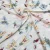 Tela bordada con encaje floral y estampado de algodón para Hanfu de mujer y niña