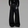 2026 nuevos pantalones de estilo americano, corte limpio, sencillos, de doble pinza, fluidos, con caída, de pierna ancha, tipo guadaña, pantalones largos de moda para hombres y mujeres