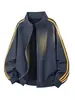 Otoño 2026 Nuevo Estilo Estilo Hong Kong Sombra Cero Pared Talla Grande Sudadera con Tres Rayas M-5X HW261203-P40