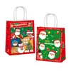 Saco de Presente de Natal Saco de Papel Kraft Saco de Presente Véspera de Natal Saco para Embalagem de Maçã Saco de Papel Bolsa de Mão Saco de Presente