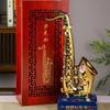 Botella de Vino Adornos Europeos Creativos de Saxofón Cerámica de Jingdezhen Decoración para Gabinete de Vino para el Hogar Jarra de Vino Juego de Vino 1.5kg Estilo Caliente