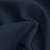 Tejido de algodón espacial negro, tejido de punto entrelazado de capa de aire liso, material para chaqueta sudadera de silueta estructurada en azul marino