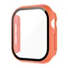 Adecuado para Apple Watch 12, carcasa de reloj, carcasa integrada y cubierta protectora de película para Apple Watch S12, carcasa mate de PC