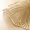 Nuevo Estilo Europeo y Americano Lujo Ligero Estampado en Caliente PVC Hueco Salvamanteles de Comedor Occidental Ins Retro Impermeable y a Prueba de Aceite Hogar Aislamiento Térmico Manteles de Mesa