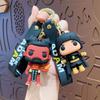 Llavero colgante de dibujos animados Black Adam muñeca de epoxi creativa colgante para llavero de coche bolsa regalo pequeño