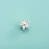Contas espaçadoras de prata pura S999 com pequenas flores, trevos de quatro folhas, corações e flores de lótus, contas soltas para pulseiras, acessórios de prata