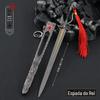15 Periféricos de Cinema e Televisão: Espada dos Reis Modelo de Arma Totalmente em Metal com Bainha 22cm Artesanato