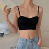 Ropa interior hermosa para la espalda, nueva, sencilla, fina, de verano, con pecho grande, llamativo, con forma de tubo, anti-correr, ligera, en forma de U, sin espalda.