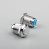 Interruptor de botón pulsador metálico de 12 mm auto-retorno auto-bloqueante sin luz Mini Impermeable interruptor pequeño equipo de fuente de alimentación modificación industrial