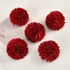Conjunto de Flores Artificiais Vermelhas Rosa Peônia Flor Falsa Flor de Seda Acessório de Cabelo Grampo de Cabelo Flor Decoração de Bolsa de Dor