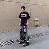 Camisetas de Manga Corta de Marca de Moda de Verano, Nuevas Camisetas Americanas de Calle para Parejas, Tops Holgados de Algodón Puro de Aspecto Elevado, Modernos
