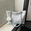 Bolso Cubo Dulce Estampado de Nicho Estilo Coreano 2026 Principios de Primavera Nuevo Moda Tendencia Bolso de Hombro con Cadena para Mujer