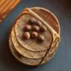 Prato de frutas e cozimento de chá para fotografia de fondue de Ano Novo prato de frutas estilo europeu bandeja tipo rattan cesta de frutas estilo chinês novo