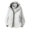 26 Novas Jaquetas Corta-Vento 3 em 1 para Casais para Outono e Inverno, Jaqueta Masculina Destacável Impermeável e Corta-Vento para Exterior