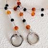 Accesorios para Bolsos Hechos a Mano de Cadena Fina Transfronterizos Cadena de Cuentas de Cristal de Ámbar Cadena de Cuentas Correa para Bolso Cruzado Venta al por Mayor