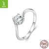 Prata Ziyun 50 pontos moissanite anel de casamento romântico clássico brilhante 925 pulseira de anel de prata esterlina MSR040