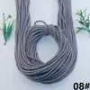 Cuerda de Punto de Salto Bicolor de 5 mm con Núcleo Enrollado Bolso Cruzado con Cuerda Colgante Cuerda Tejida a Mano Cuerda para Ropa Cintura Cuerda para Sombrero Cordón
