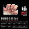 Arte de Uñas Arte de Uñas Ultra-delgado Sin Rastro Uso Extensión de Uñas Sin Limar Transparente Semimate Pegatina Completa Medio Pegatina Parche para Uñas