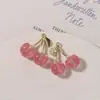 Zhen Tu Ins Dulce Realista Fruta Cereza DIY Colgante Tridimensional Accesorios Pendientes Materiales para Pendientes de Mujer Venta al por Mayor