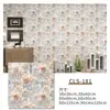 Venta al por mayor transfronteriza de pegatinas de pared tipo baldosa de imitación, autoadhesivas, para decoración de dormitorio, papel tapiz para el hogar, diseño de mármol, pegatinas de baldosa impermeables y resistentes a la humedad