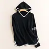 Sudadera con capucha 100% Cachemira Pura para Mujer, Suéter Pulóver de Manga Larga, Camisa Base de Punto, Otoño e Invierno 2026