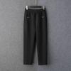 Pantalones Casuales de Terciopelo de Invierno para Mujeres de Mediana Edad y Mayores, Cintura Elástica para Abuelas Mayores, Pantalones Largos Rectos de Cintura Alta, Estilo Holgado