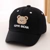 Gorro de bebé primavera y otoño lindo oso ala suave gorra de béisbol gorro parasol para niños y niñas gorro protector solar que combina con todo