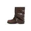 Botas de Caballero con Hebilla Botas Apiladas Plisadas Botas Cortas 2026 Otoño/Invierno Nuevo Diseño Coreano de Nicho Botas para Pantalón Corto Mujer