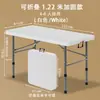 Mesa Dobrável para Uso Doméstico, Mesa Simples para Estudo e Computador, Plástico Portátil para Barraca de Feira Noturna ao Ar Livre, Mesa Pequena Retangular para Refeições