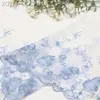 Tanglong Encaje Bordado de Malla Flor Pequeña Azul Claro Fresco Adorno de Encaje de 20 cm para Borde de Vestido de Tirante Accesorios de Encaje