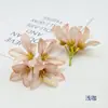 Flores artificiais, flores de seda, guirlanda de flor bauhinia, materiais para acessórios de cabelo, acessórios de flores falsas feitos à mão DIY, flores para decoração de casamento