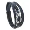 Pulseiras Tecidas Masculinas e Femininas Europeias e Americanas, Personalizadas, Versáteis, Casuais, Pulseiras de Couro de Alta Qualidade, Fornecedor de E-commerce de Comércio Exterior Transfronteiriço