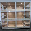 Gaiola para Gatos Gaiola de Criação Três Andares Pet Shop Gaiola para Gatos de Madeira Maciça Espaço Livre Casa Interior Armário para Gatos de Dois Andares Gatil