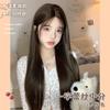 Peluca Zhan Yan Frontal de Encaje Cabello Largo Liso para Mujeres, Adecuada para Streamers, Cobertura Completa para el Día a Día