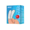 Agradables Fundas para Dedos para Lesbianas, Fundas para Dedos con Puntos Elevados y Partículas, Doble Dedo Mordisco Cristal Colmillo de Lobo Fundas, Novedad para Adultos