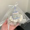 Presente de aniversário infantil: Faixa de cabelo de bolo de morango, faixa de cabelo de desenho animado fofa para meninas, faixa de cabelo de bebê, não aperta a cabeça, acessório de cabelo para menininha