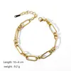 Cadena de reloj de acero inoxidable estilo ins europeo y americano, cadena cubana de acero inoxidable chapada en oro de 18 quilates, cadena de serpiente plana, pulsera de joyería, venta al por mayor